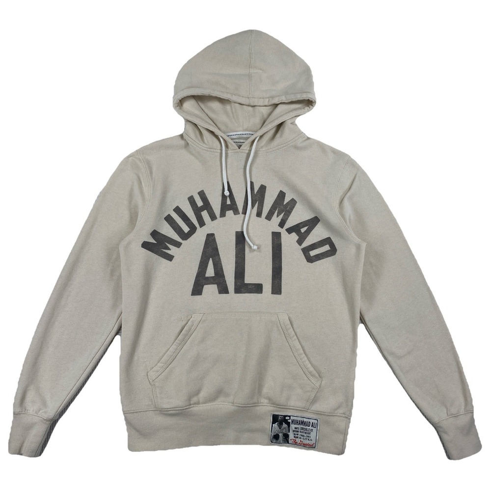 Roots Of Fight Boxing Muhammad Ali Hoodie Men's Small Beige